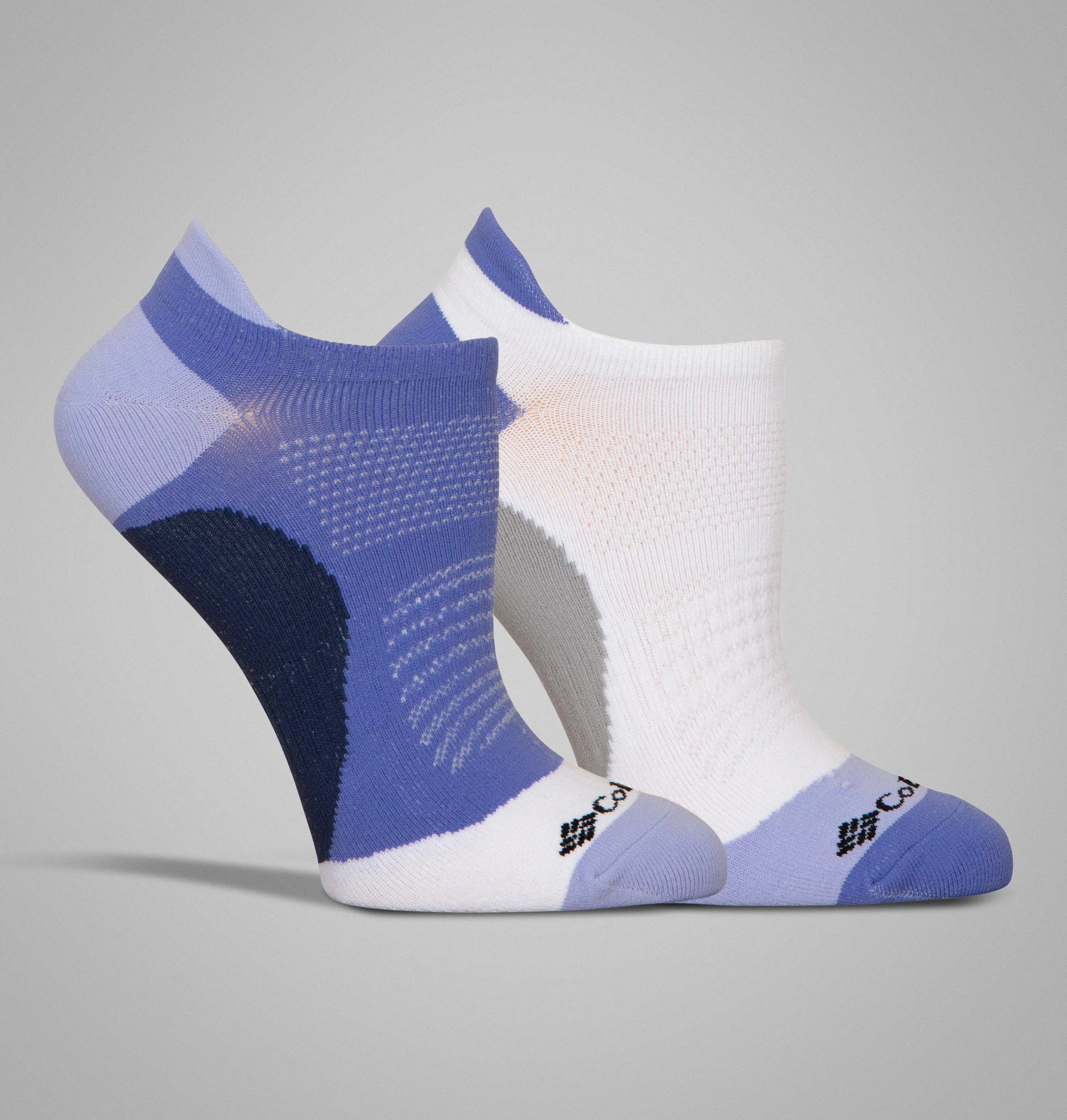 Color Block brrr No-Show Lightweight Socks - 2 Pack - 1