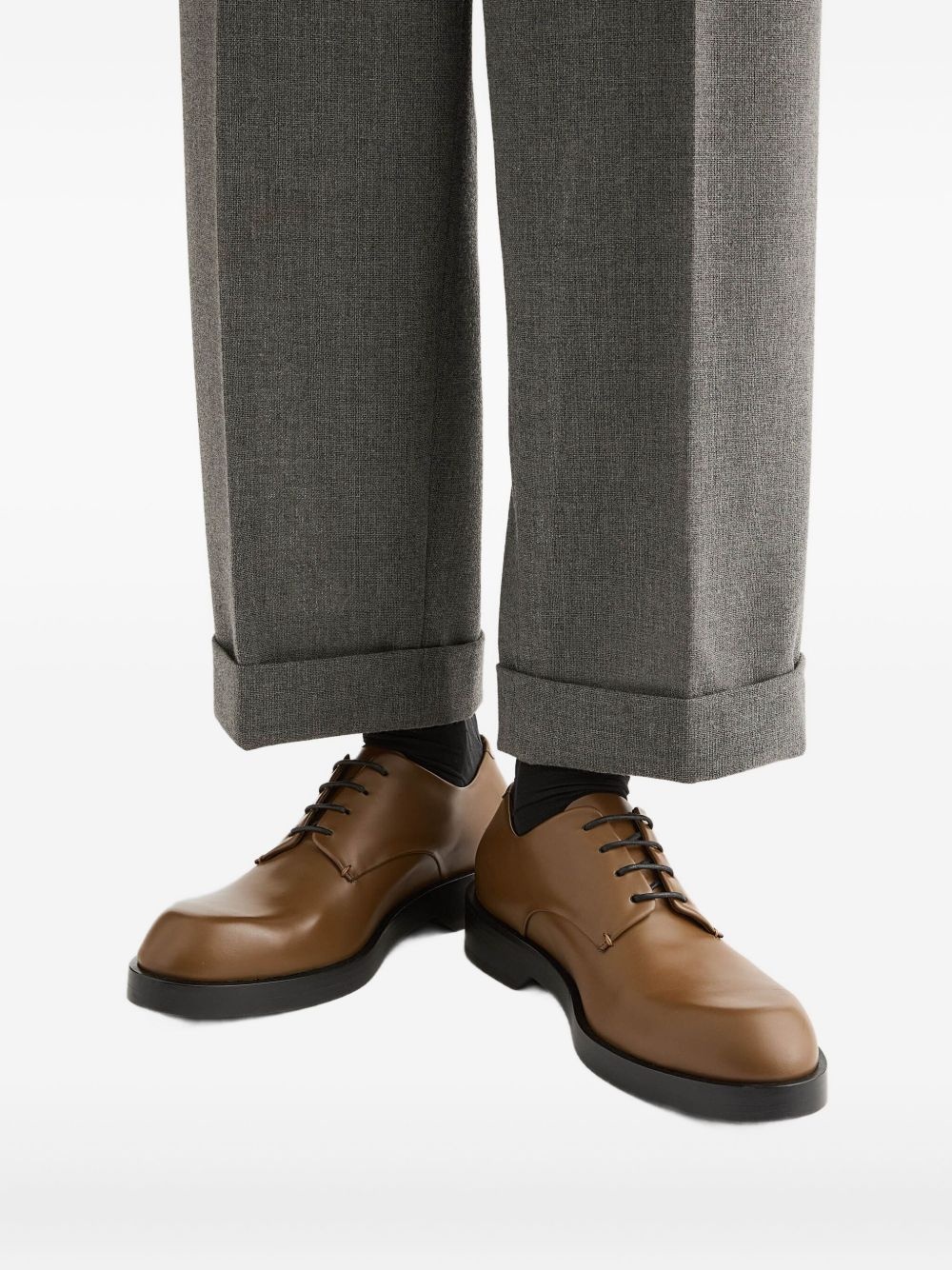 leather Derby shoes - 5