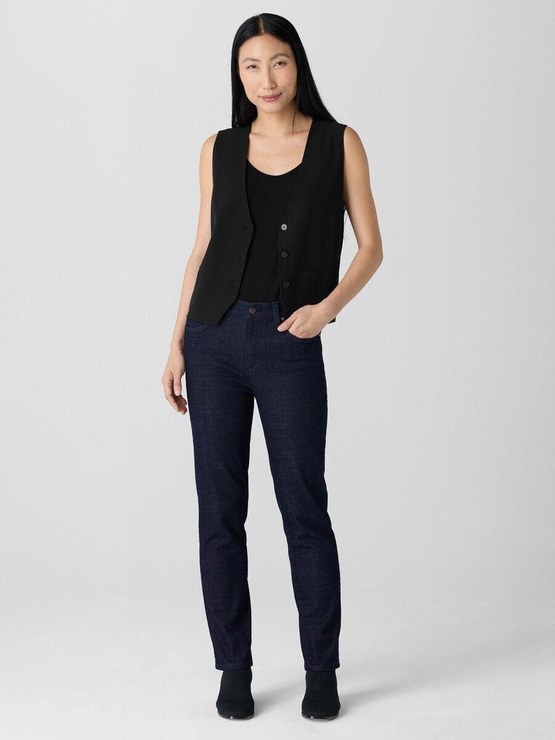 EILEEN FISHER Cotton Stretch Denim Slim Jean outlook