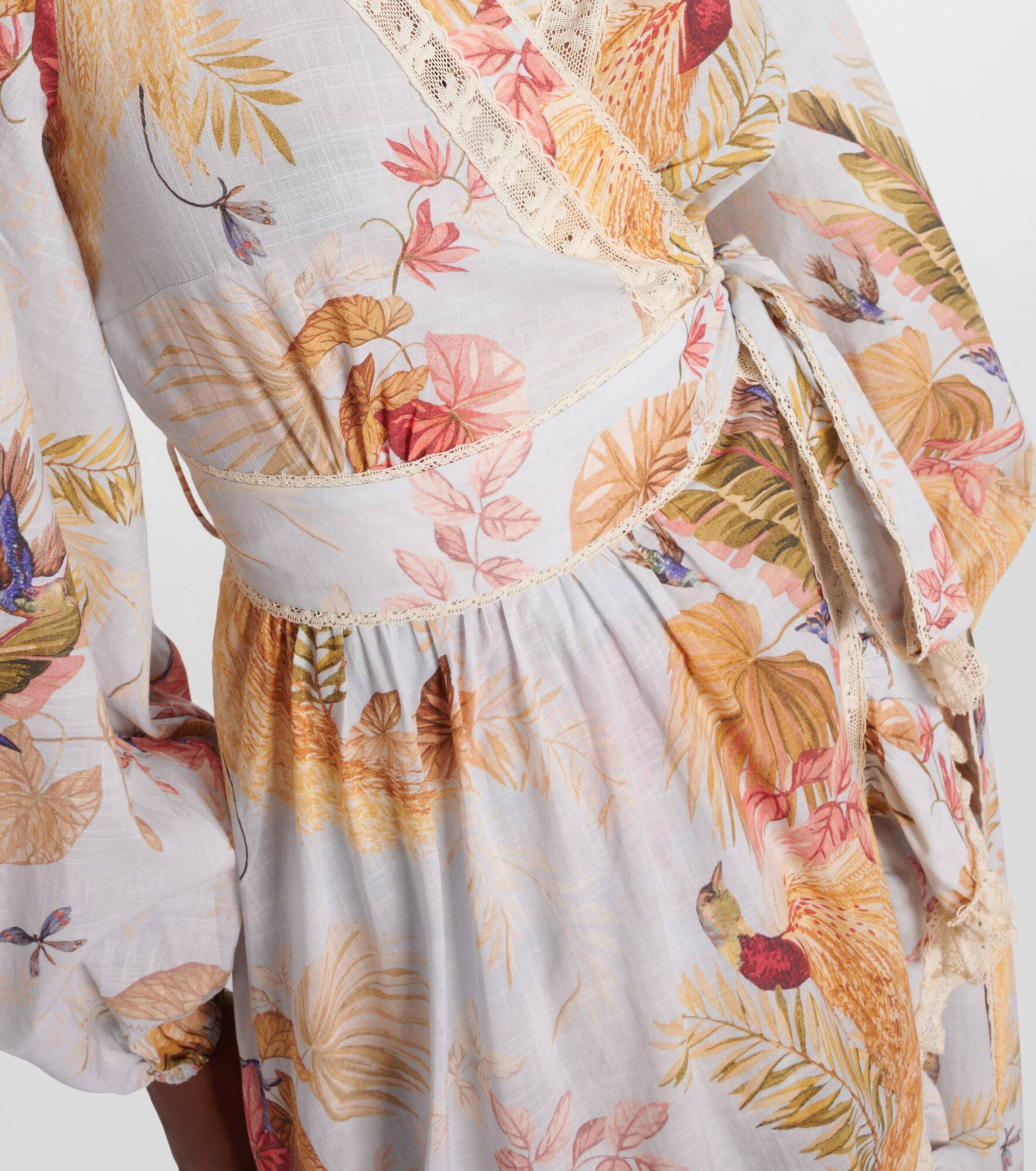 Ascension floral ruffled cotton midi dress - 5