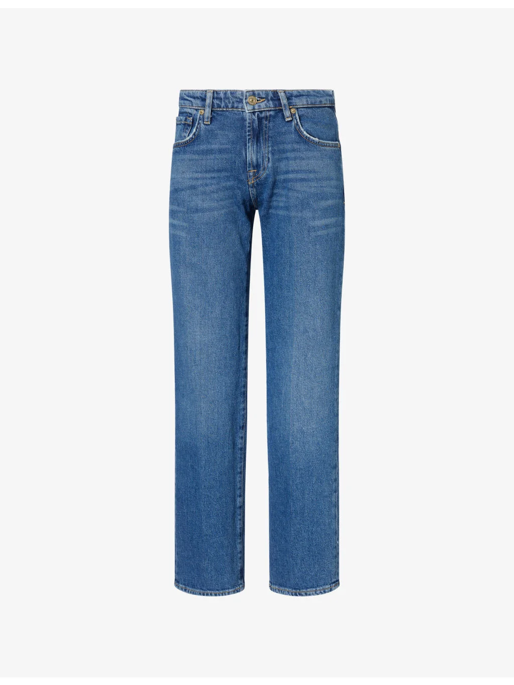 Calie Straight-Leg Cotton Denim Jeans - 1