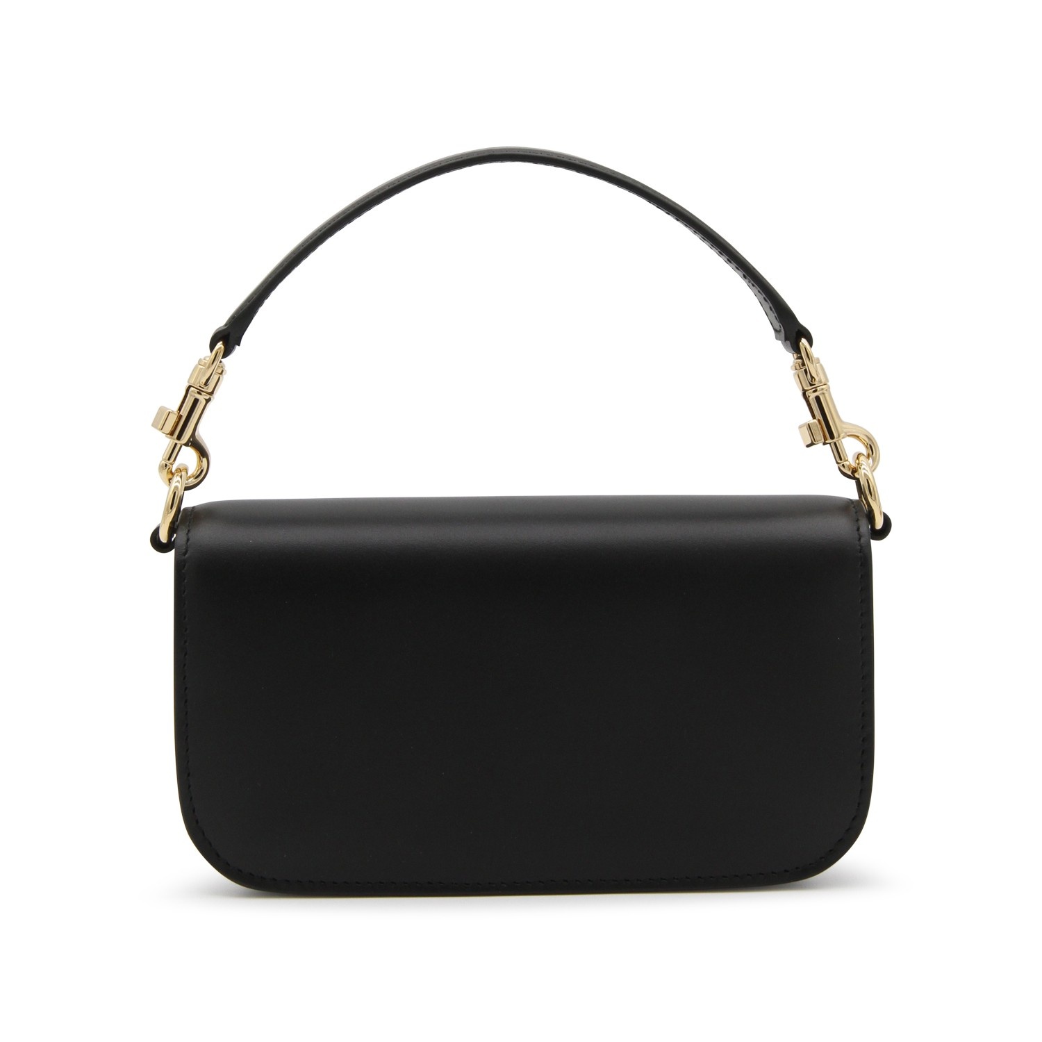 BLACK LEATHER HANDLE BAG - 3