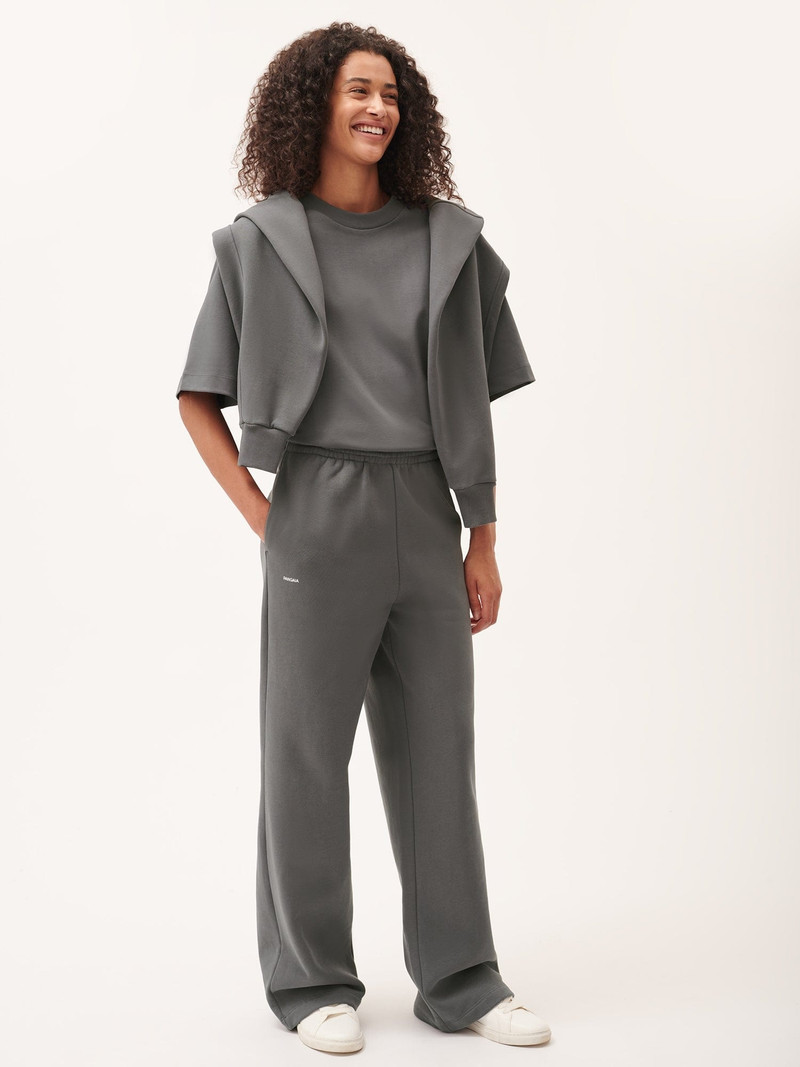 PANGAIA Womens DNA Straight Leg Track Pants - Atmosphere Grey outlook