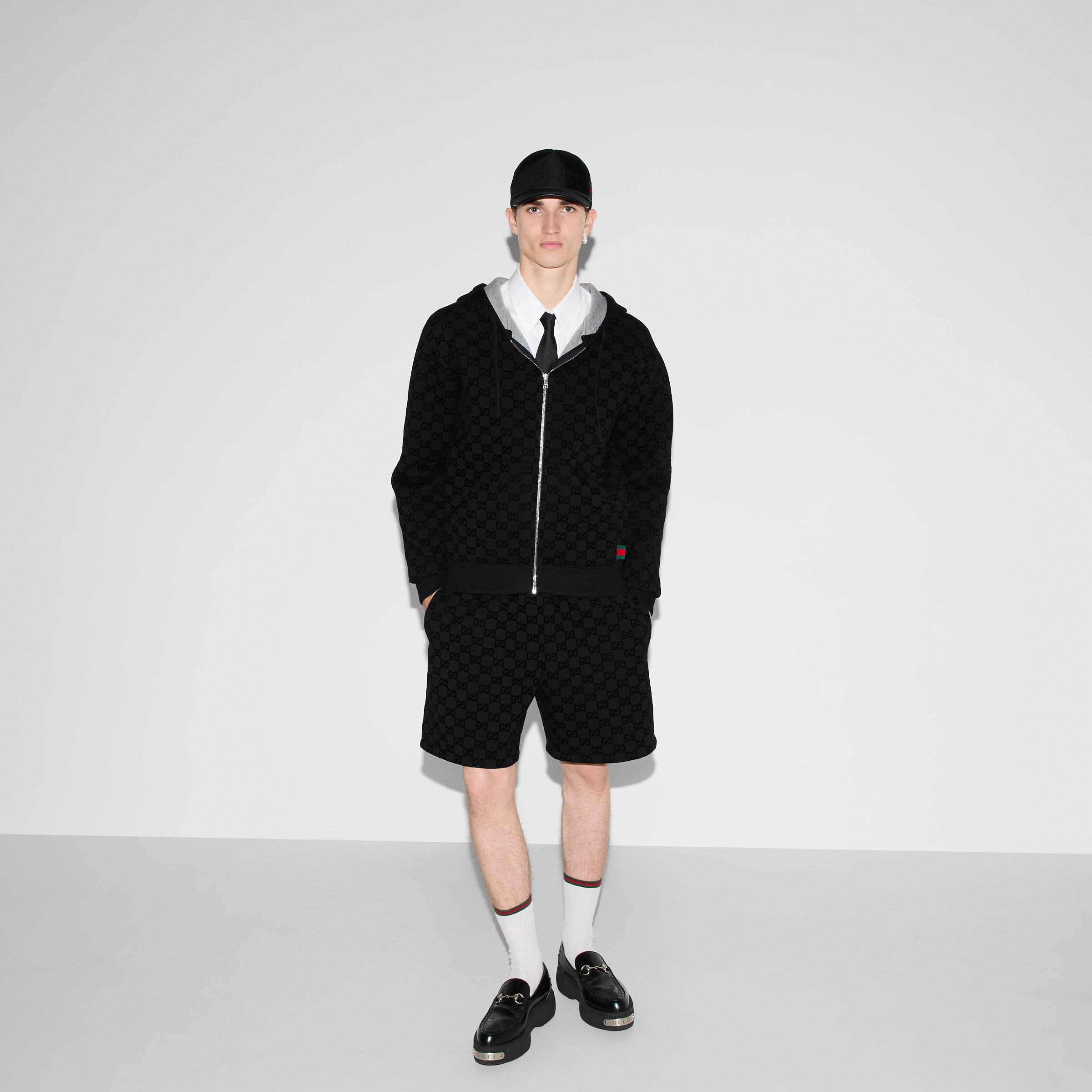 Printed jersey zip sweatshirt - 6