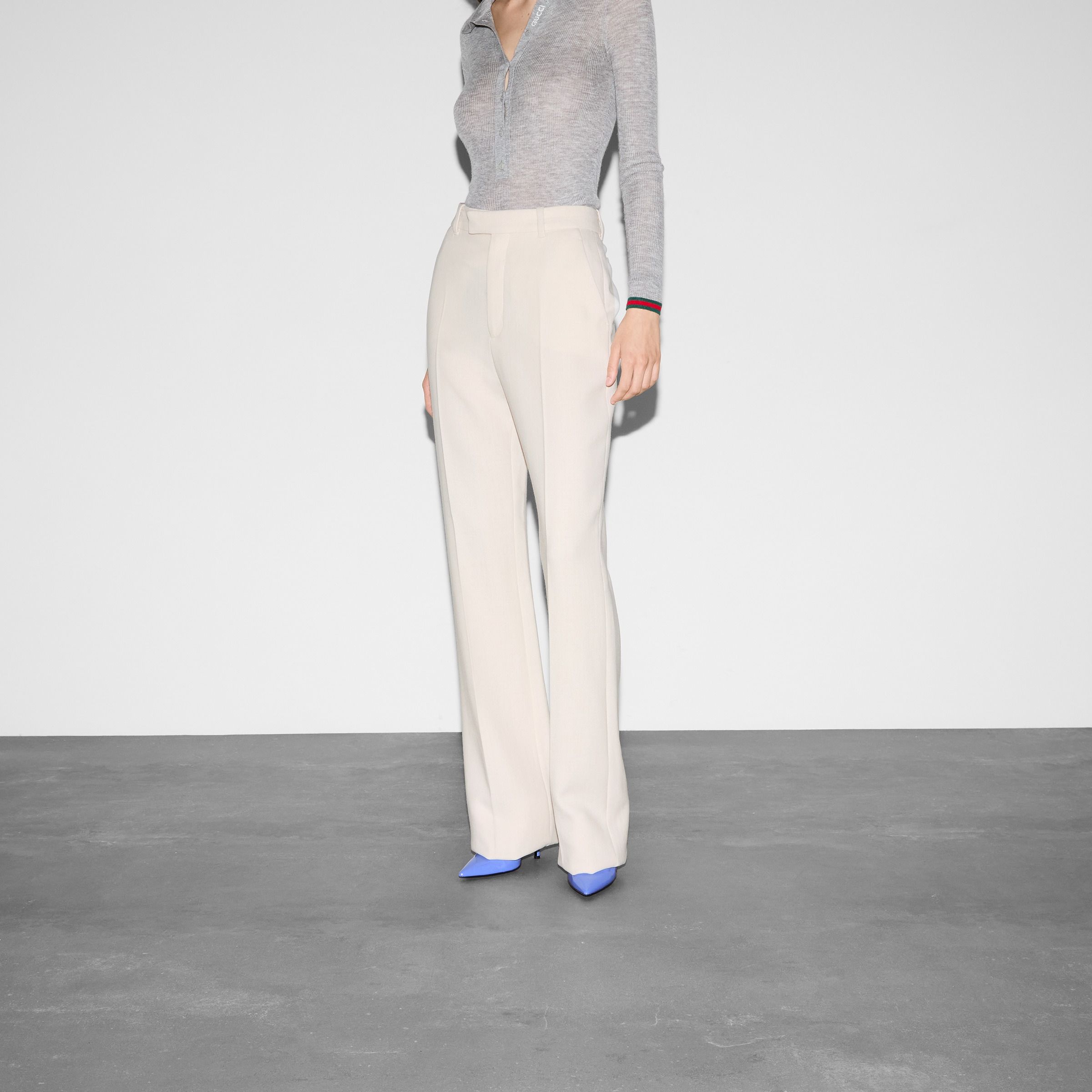 Wool crêpe pant - 3