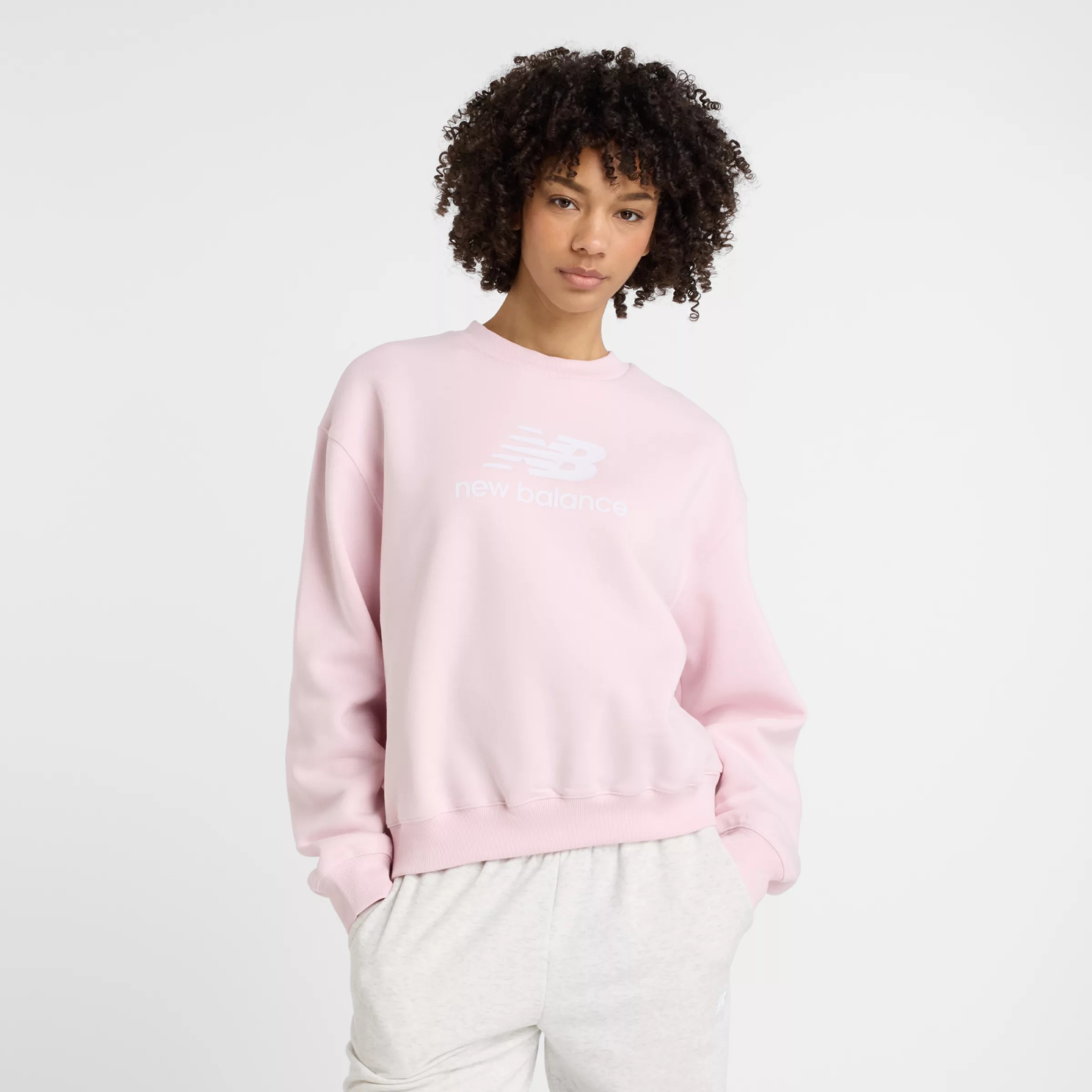 Women's Sport Essentials Fleece Logo Crew Shirt - 1