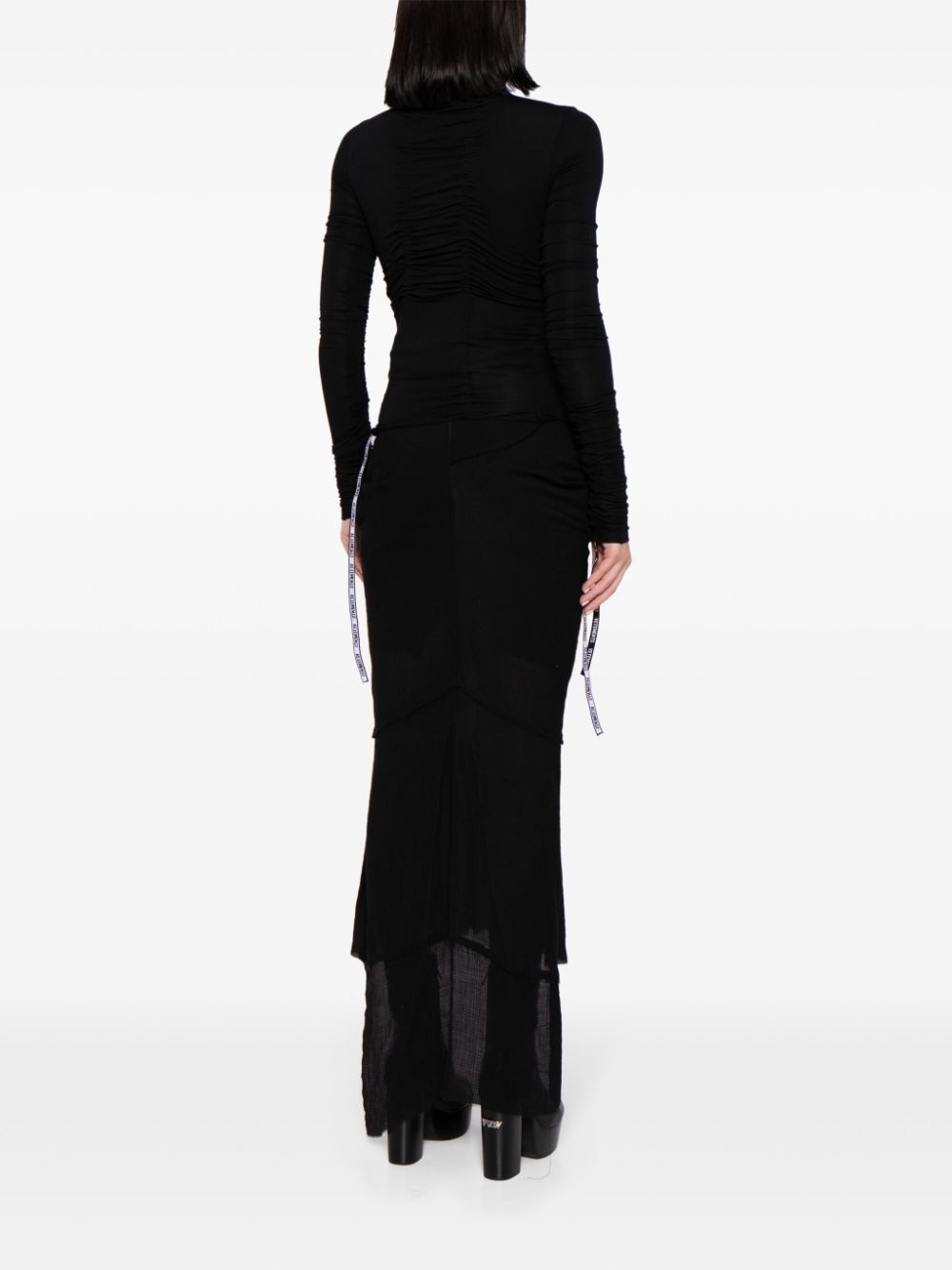 logo-strap roll-neck top - 4