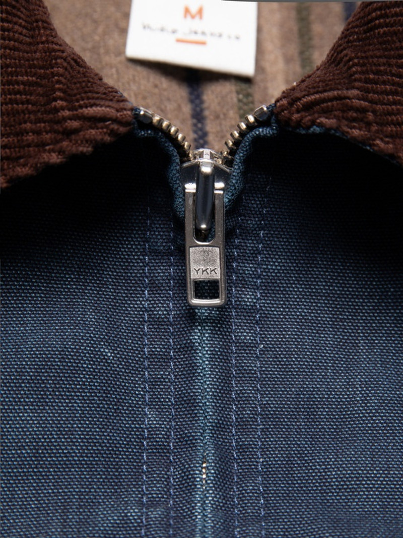 Blake Zip Jacket Canvas Blue 7