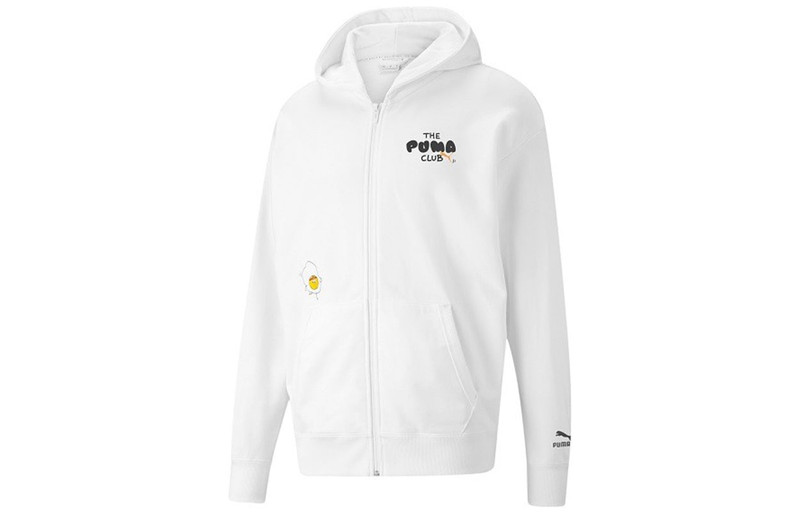 PUMA Club Graphic Full Zip Jacket 'White' 533199-02 - 1