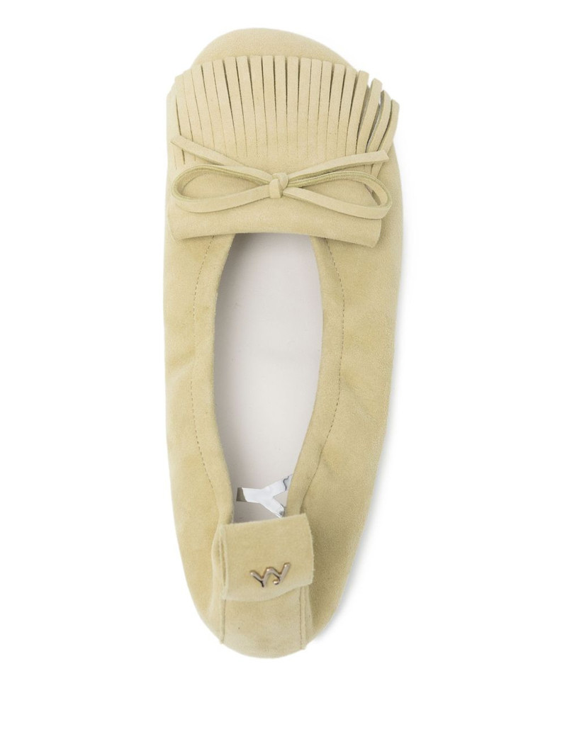 Bun suede flats 4