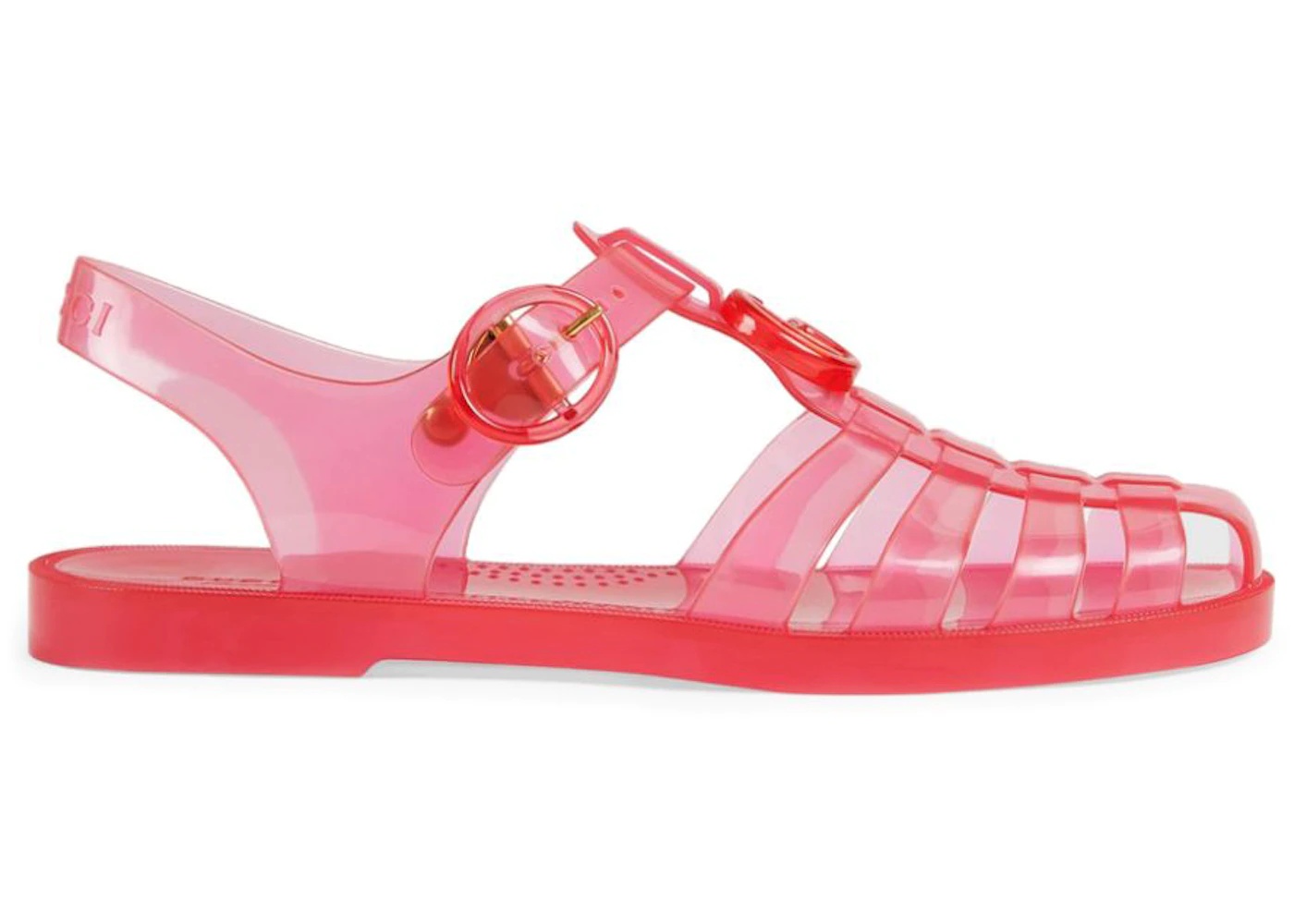 Gucci GG Fisherman Sandal Pink Clear (Women's) - 1