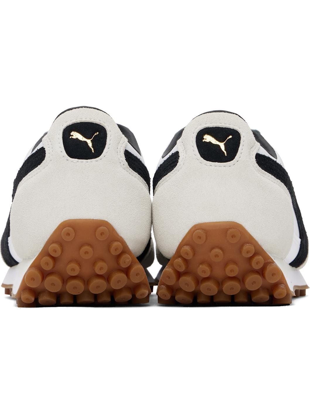 White & Black Easy Rider Mix Sneakers - 2