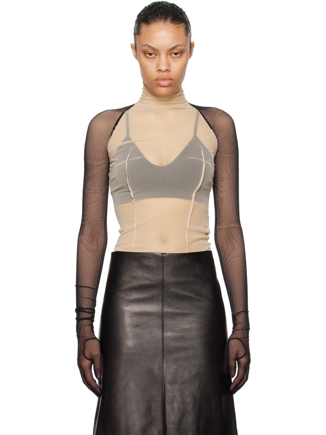 Black Larissa Gloved Sleeves - 1