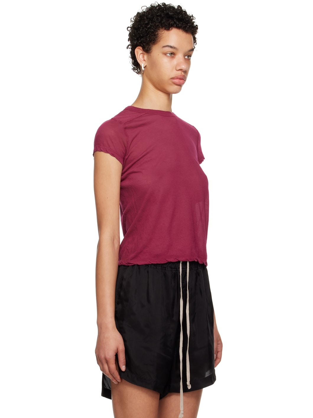 Pink Cropped Level T-Shirt - 2