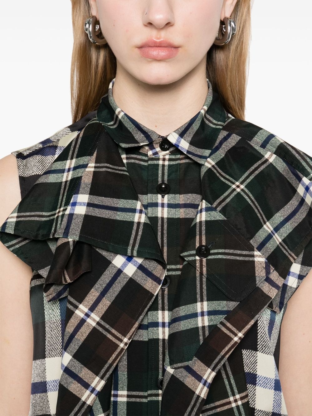 checked mini dress - 5