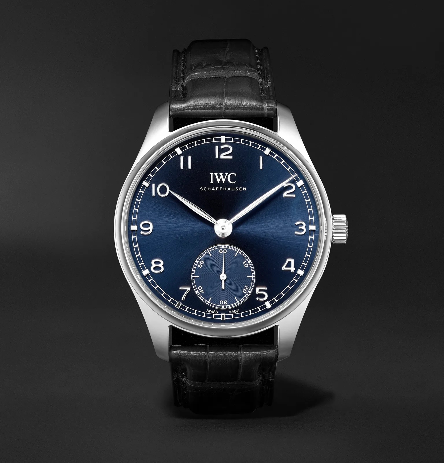 Portugieser Automatic 40.4mm Stainless Steel and Alligator Watch, Ref. No. IW358305 - 1