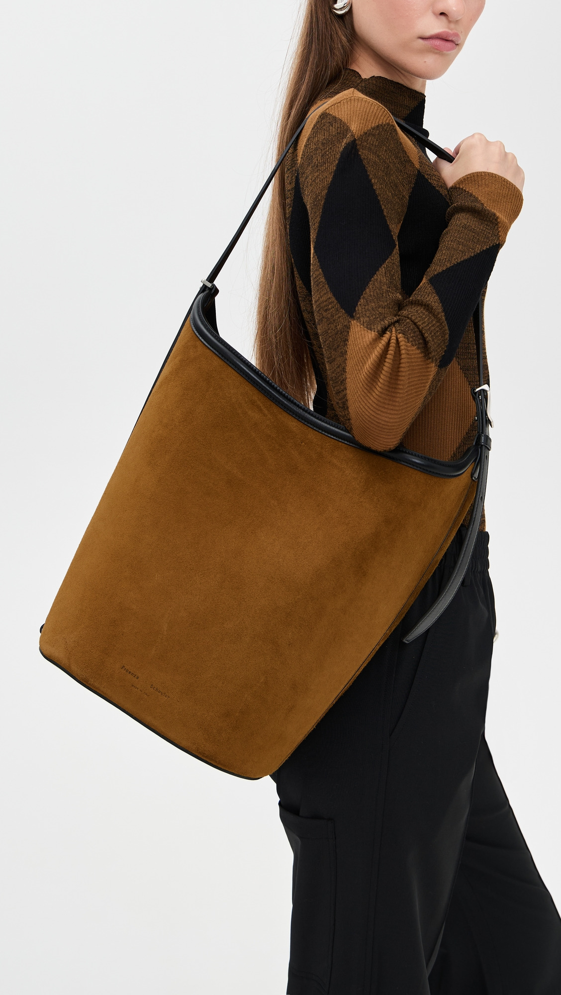 Brant Bucket Bag in Soft Suede - 2