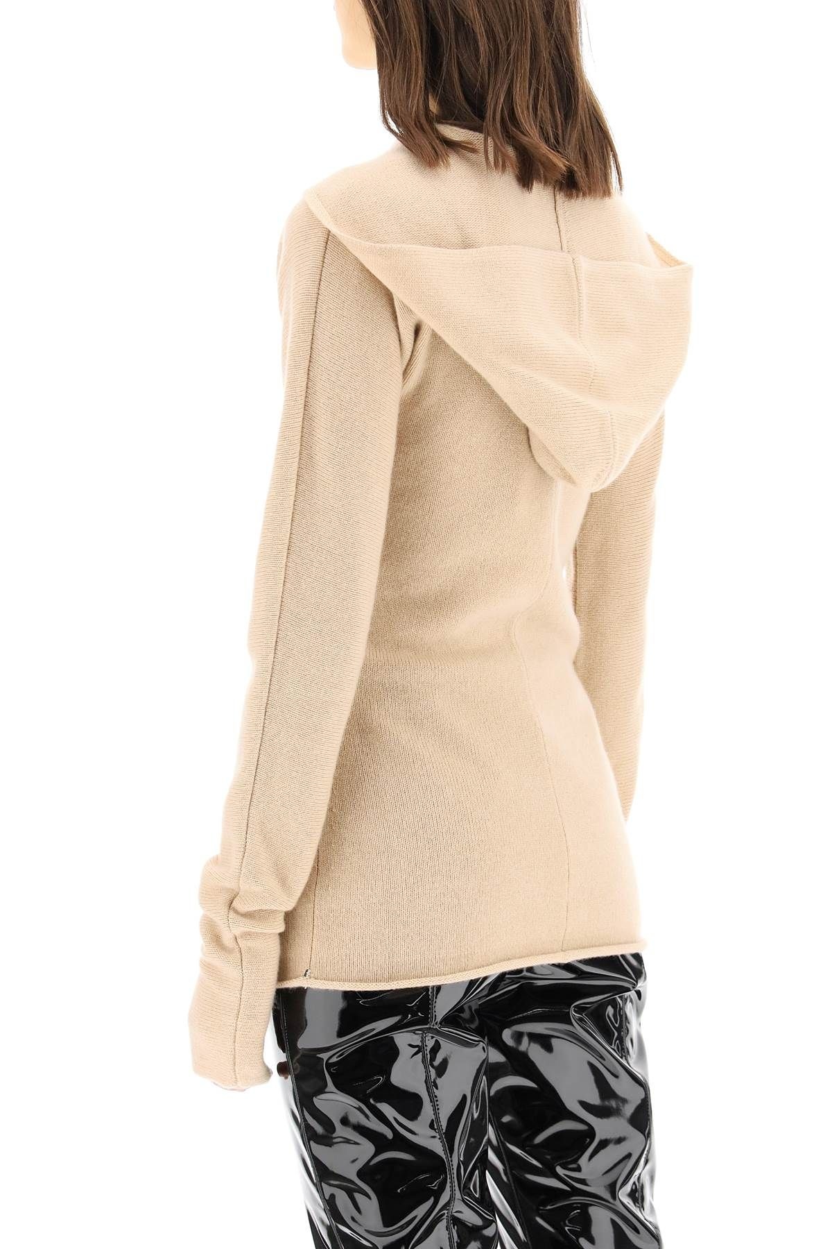 CASHMERE BLEND HOODED SWEATER - 4