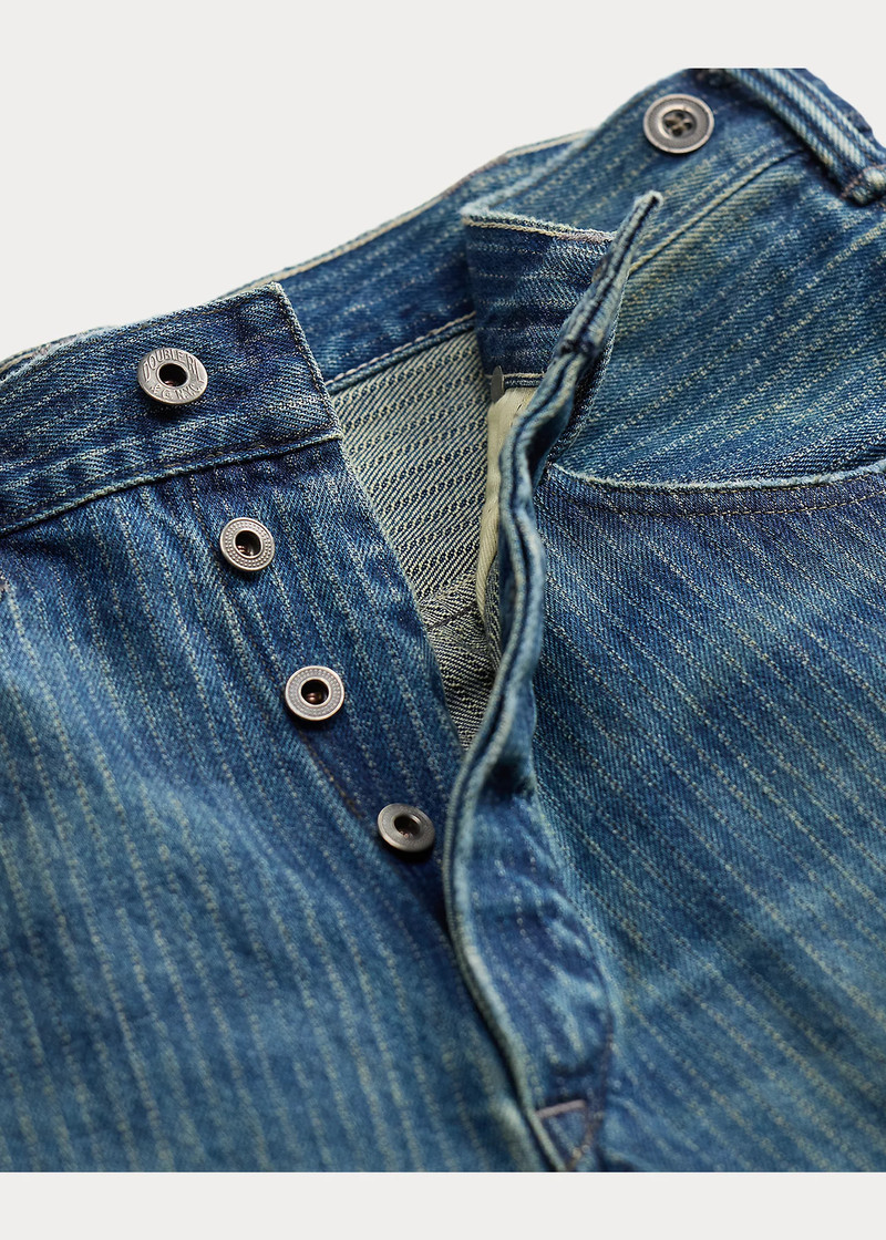 Vintage 5-Pocket Jacquard Denim Jean 3