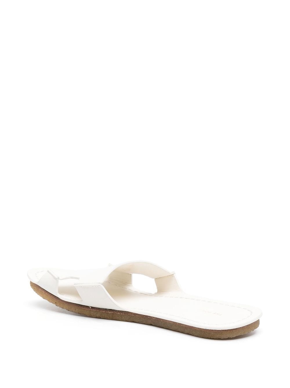 cut-out faux-leather sandals - 3