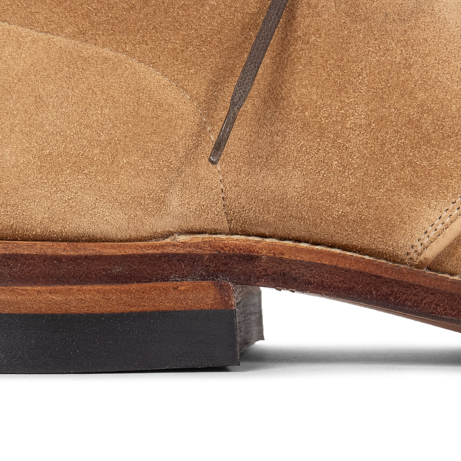 Uplands - Peanut Papillon Calf Suede (Leather Sole) - 5