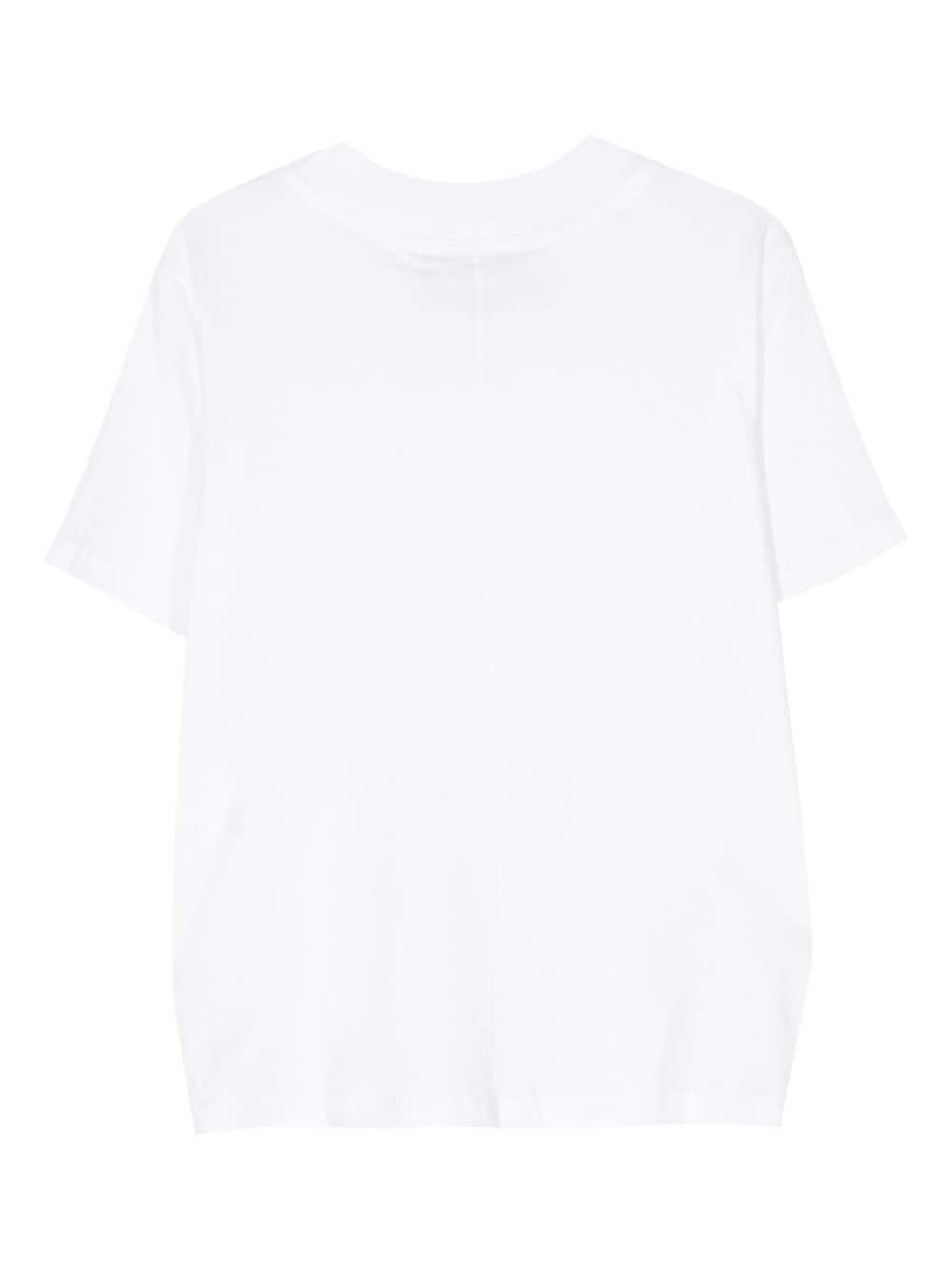 front-slits cotton T-shirt - 2