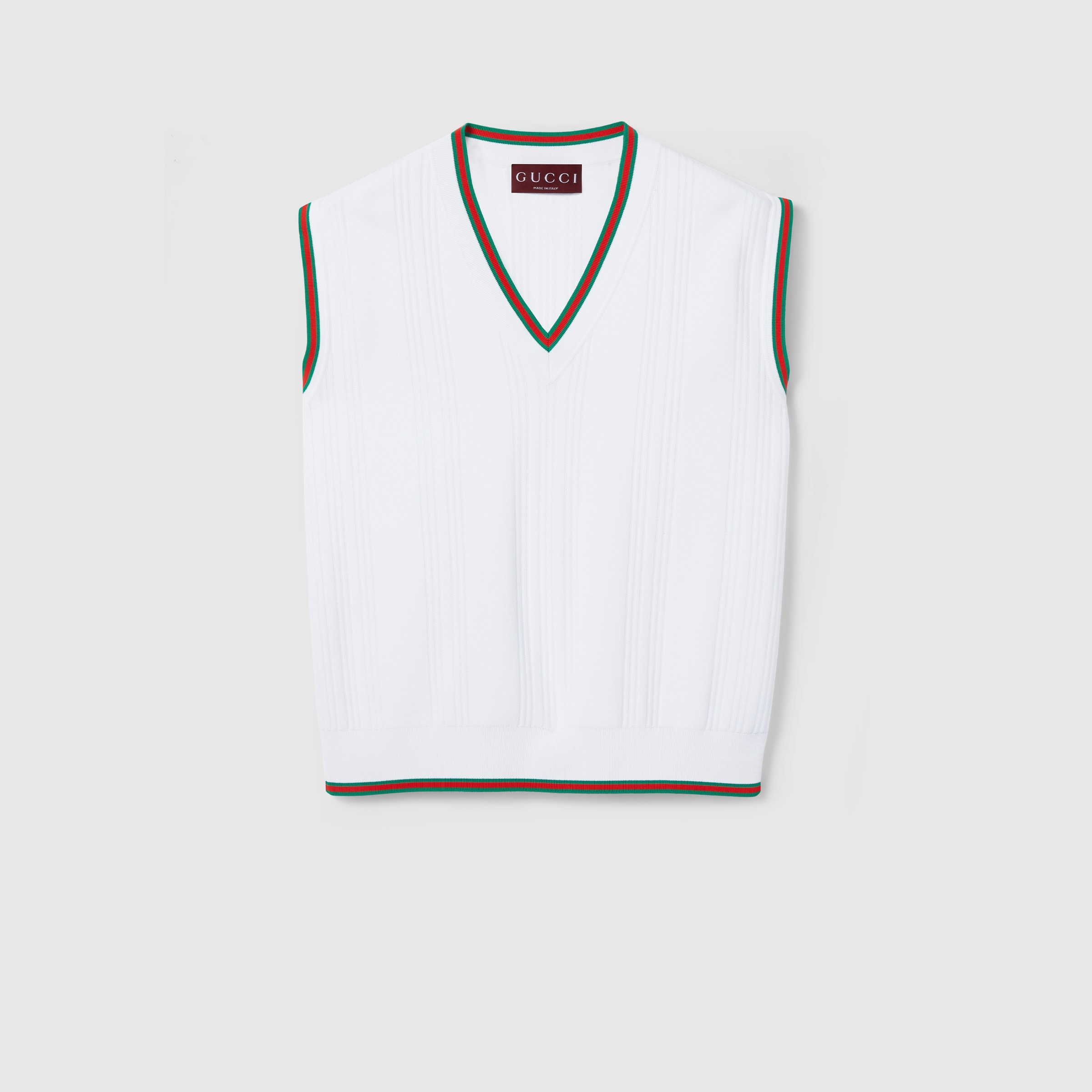 Stretch viscose vest top with Web - 1