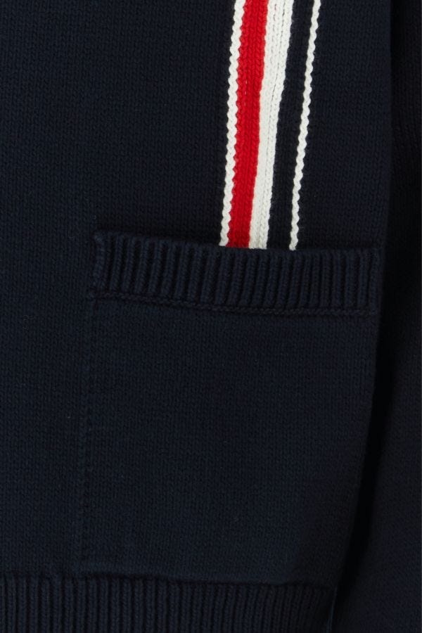 Navy blue cotton cardigan - 3