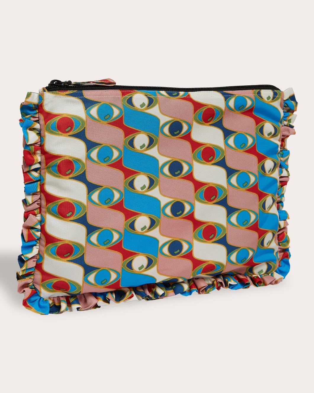 Hand Printed Faille Pochette - 2