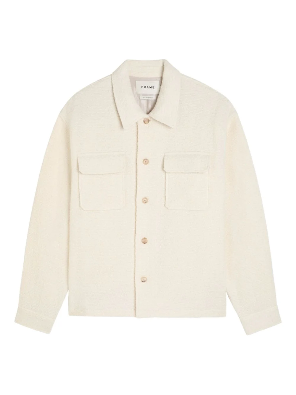 pocket tweed overshirt - 1