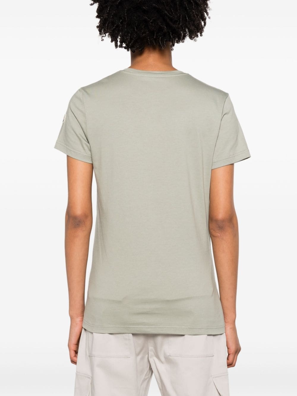 logo-patch cotton T-shirt - 4