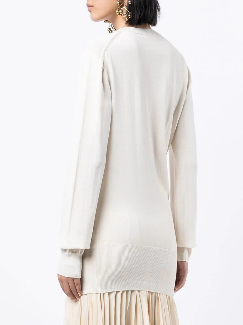 embellished crew-neck jumper 4