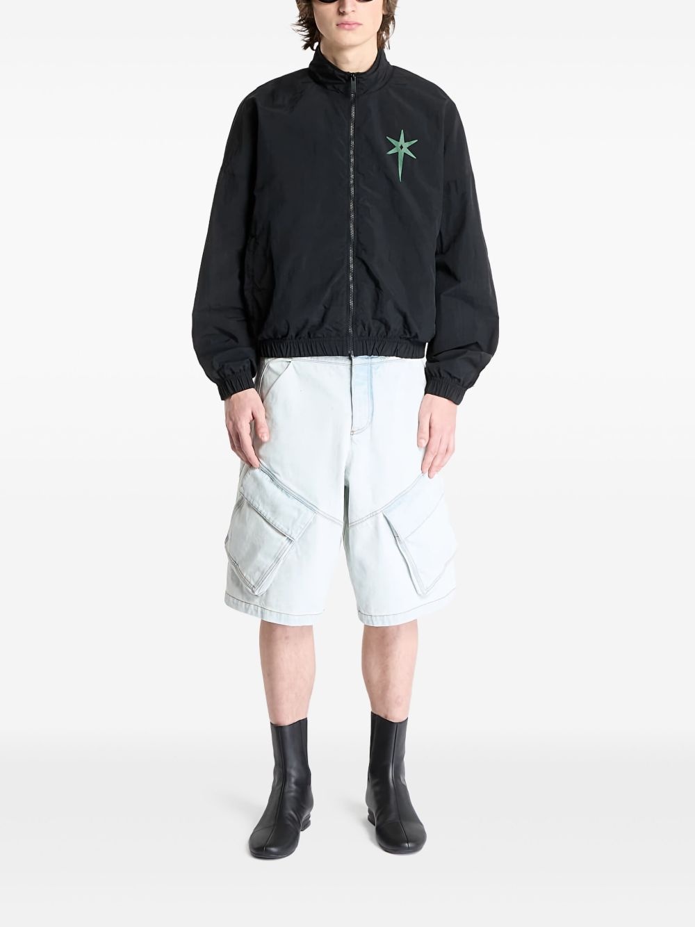 Star-print bomber jacket - 2