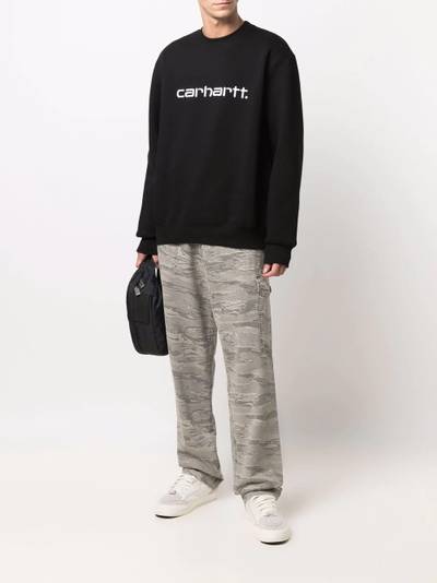 Carhartt logo-print crew-neck sweatshirt outlook