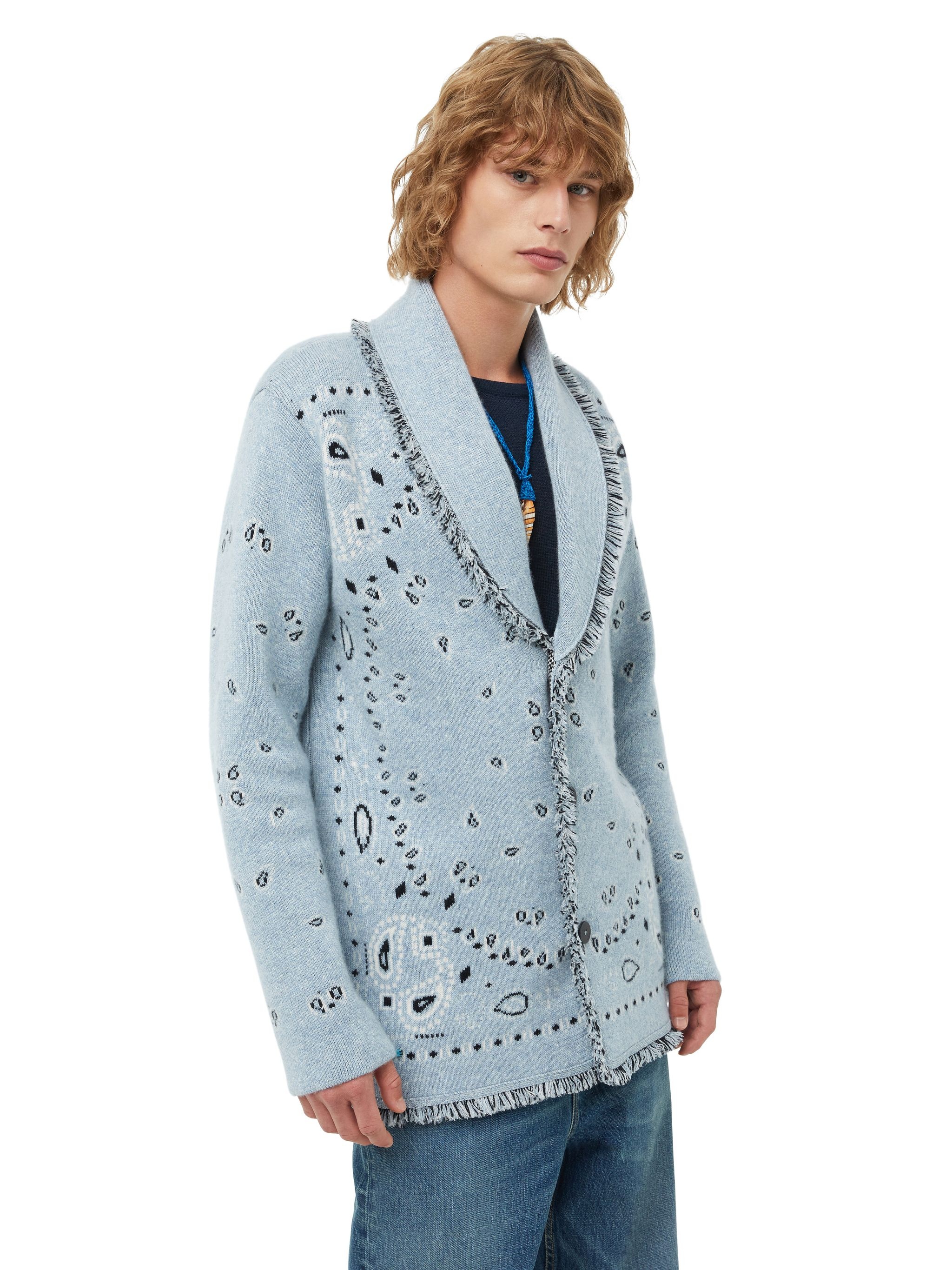 Bandana Jacquard Cardigan - 7