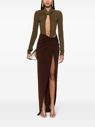 LaQuan Smith cut-out bodysuit outlook