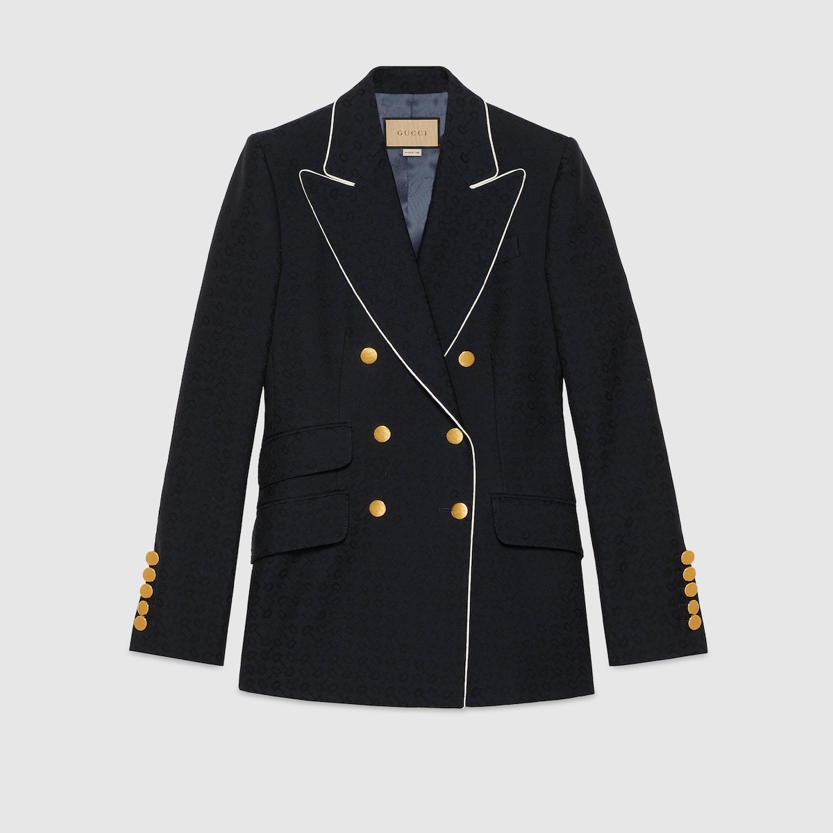 Horsebit cotton jacquard jacket - 1