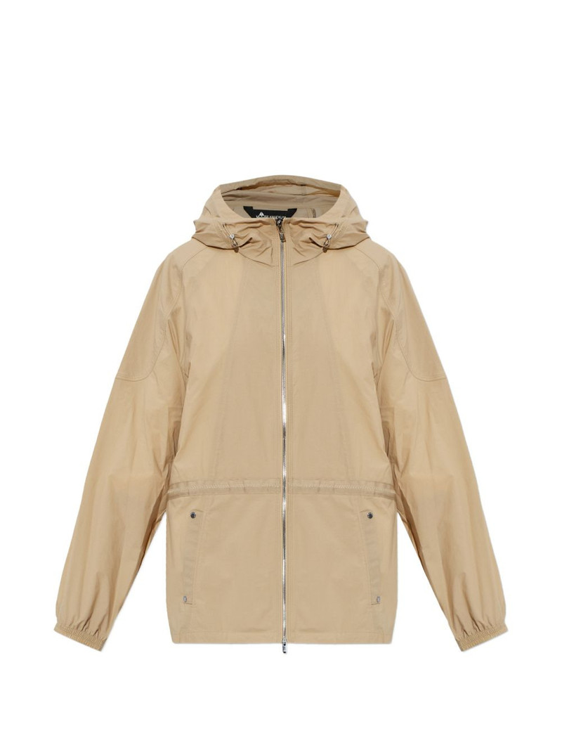 hooded zip-fastening coat 1