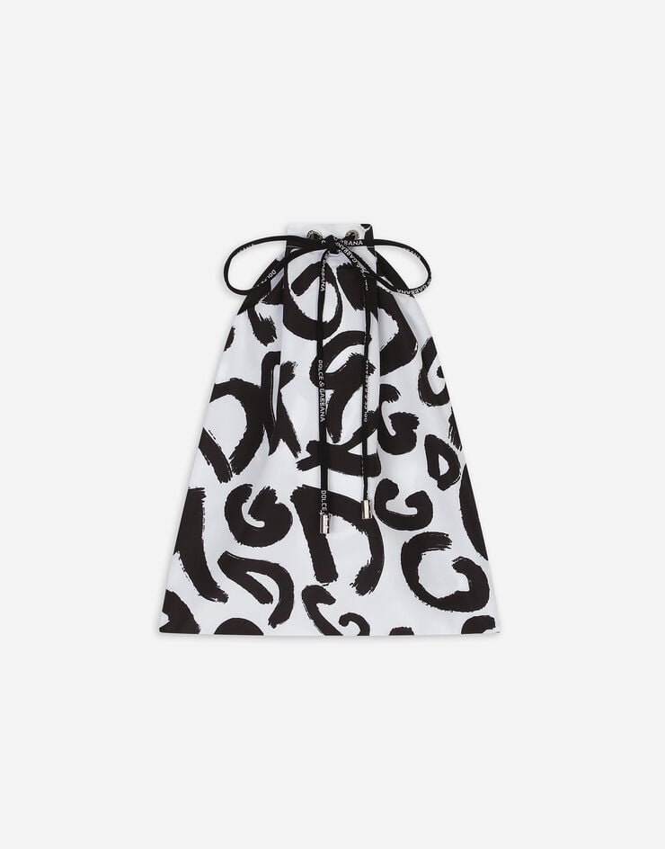 Mid-length swim trunks with all-over DG logo print - 6