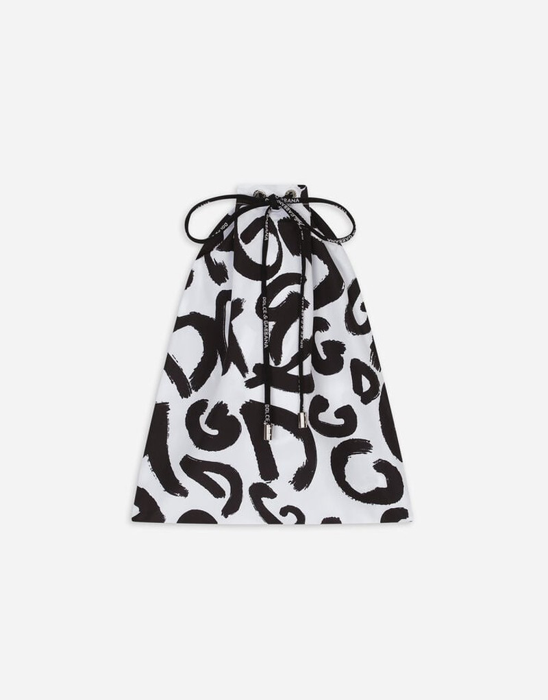Dolce & Gabbana Mid-length swim trunks with all-over DG logo print outlook