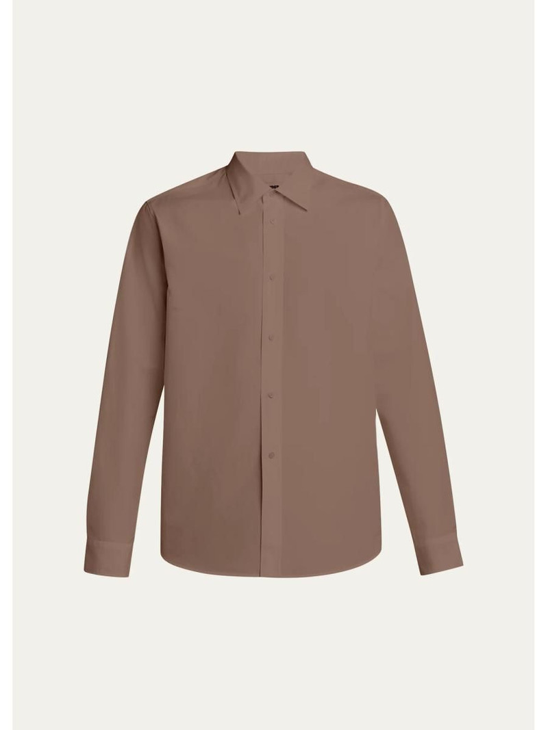 Men's Cotton Button-Front Shirt 1
