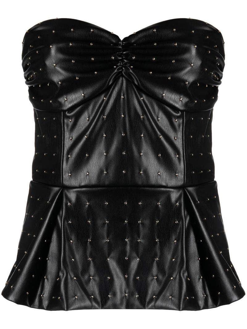 strapless peplum top 1