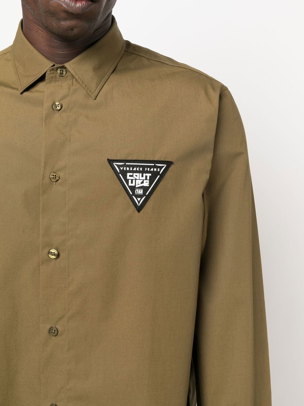 logo-patch long-sleeve shirt - 5