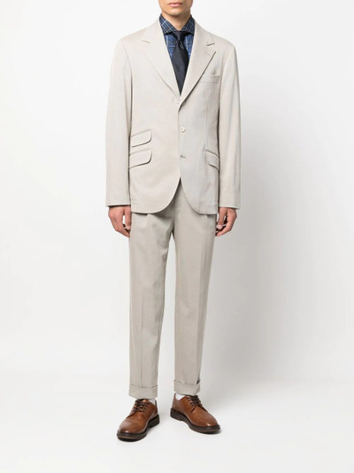 Brunello Cucinelli tailored woven jacket outlook