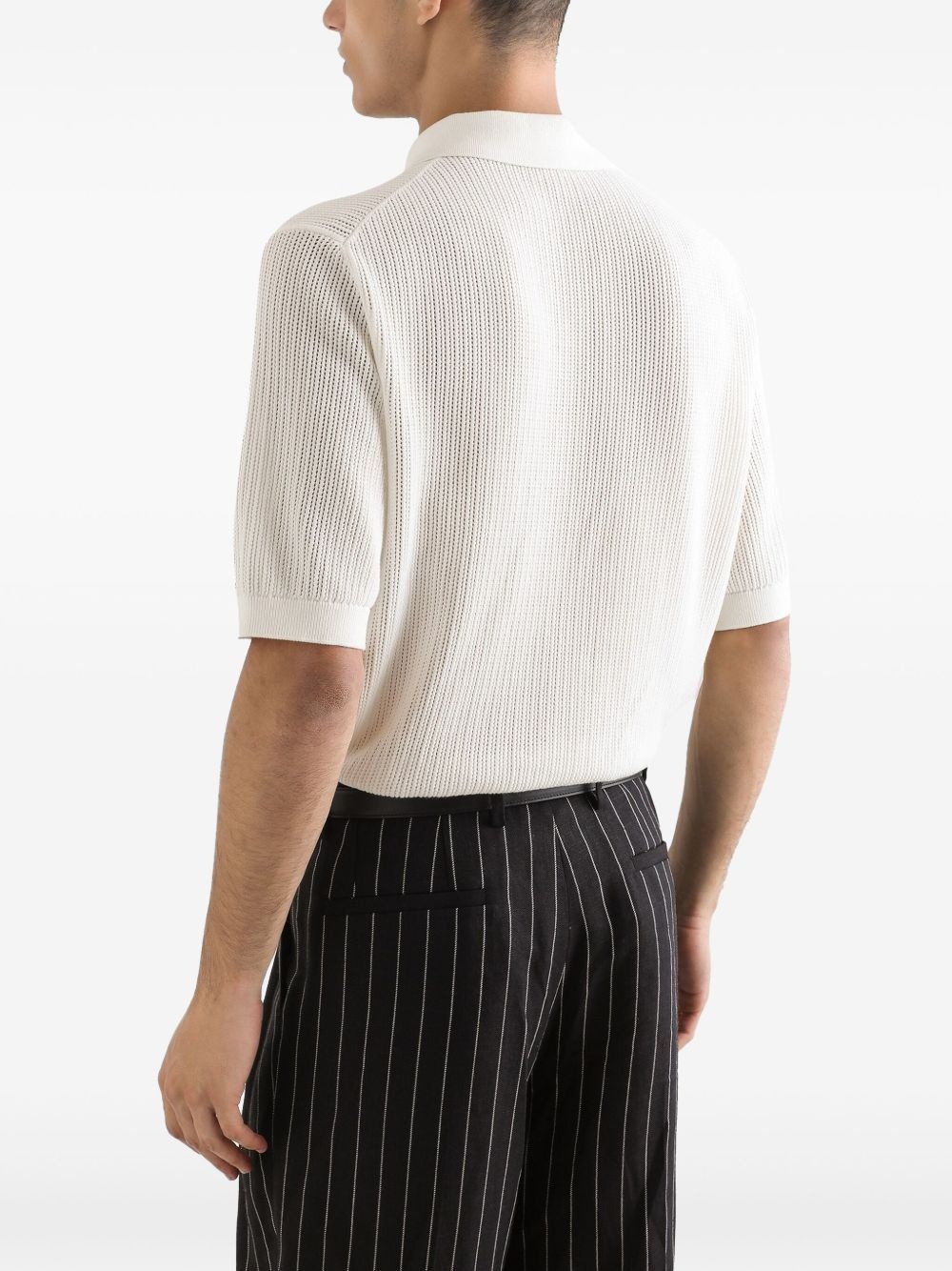 knitted polo shirt - 4