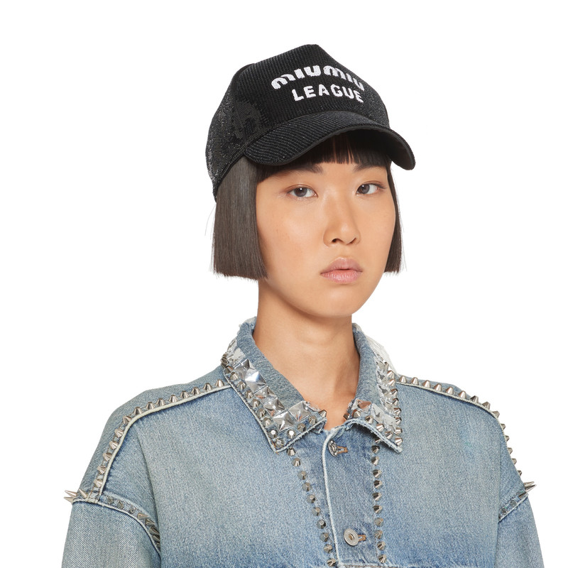Miu Miu Sequined baseball cap outlook
