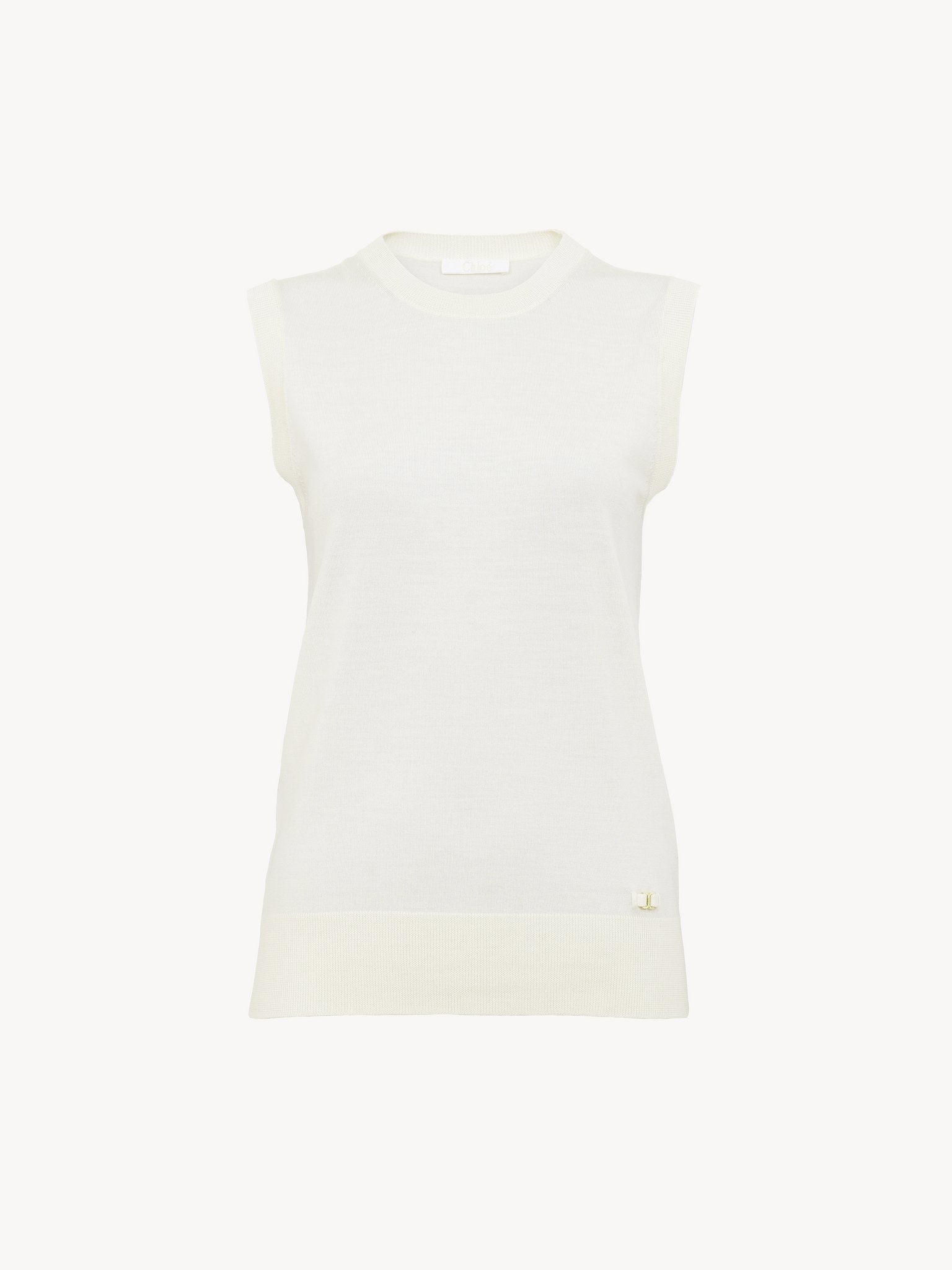 SLEEVELESS SWEATER - 2