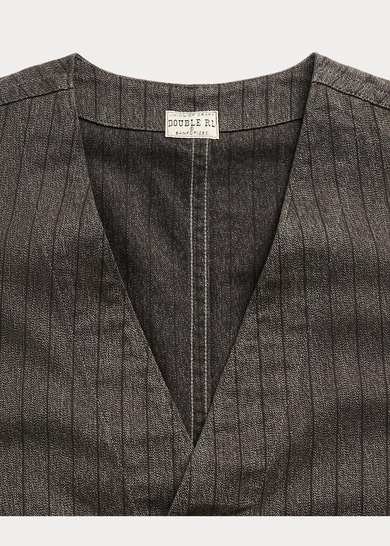 Striped Jaspé Twill Vest 8