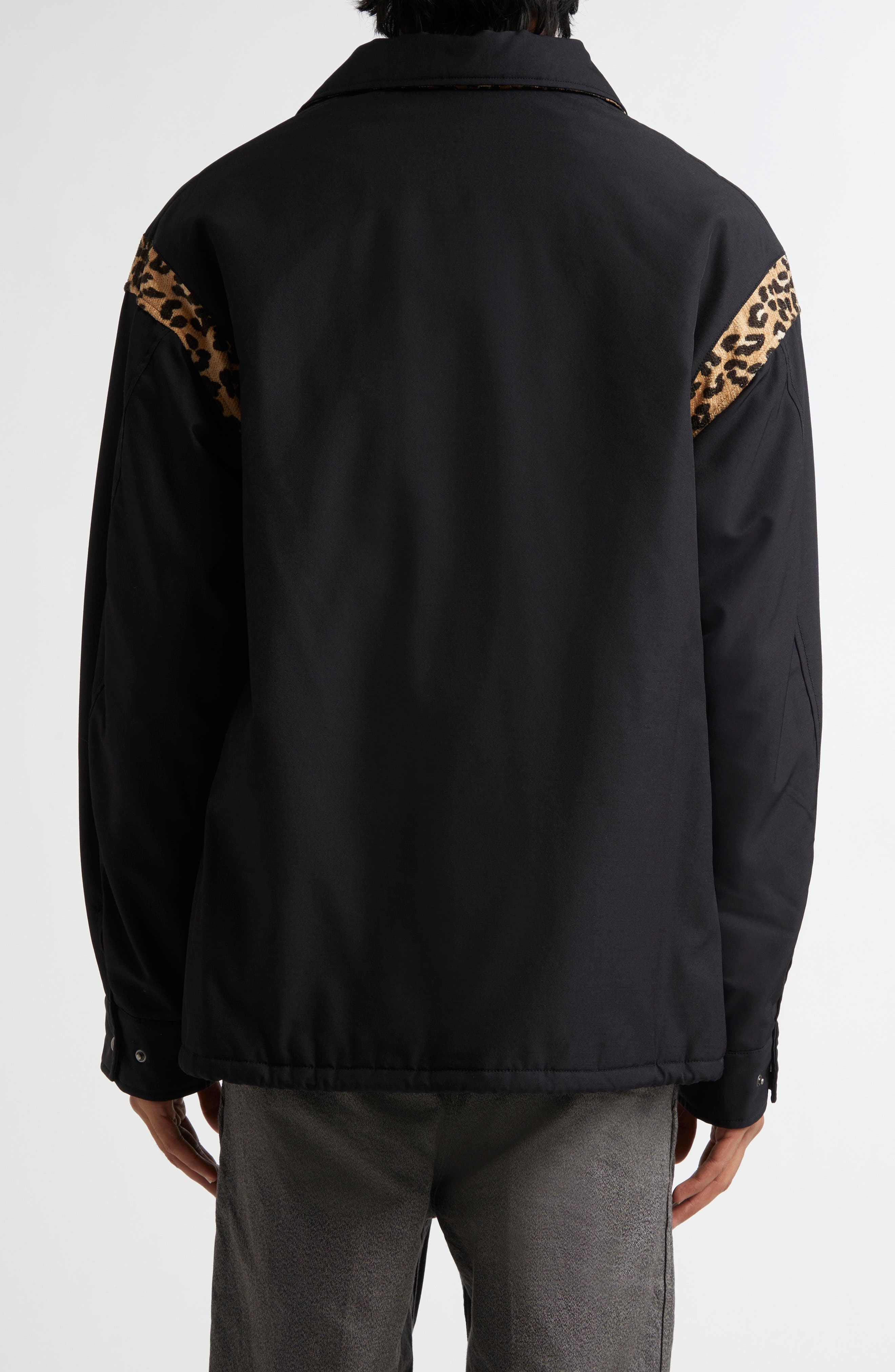 VISVIM Embroidered Linen & Cotton Coach's Jacket in Black at Nordstrom - 3