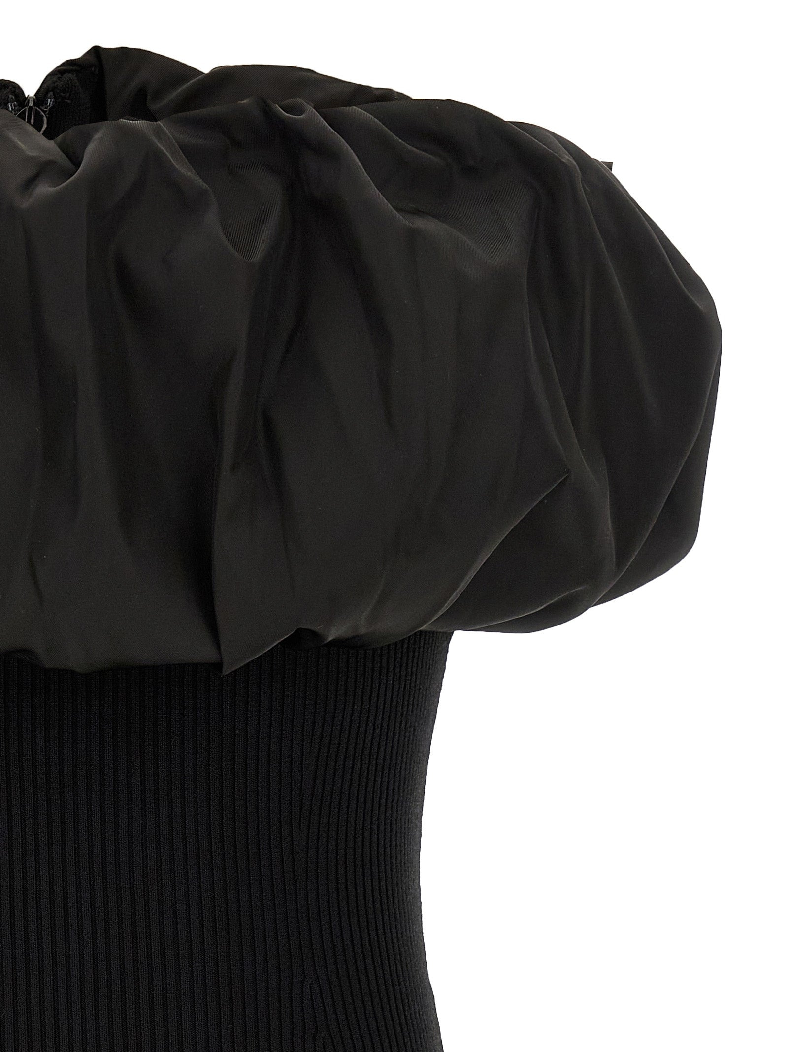 Melange Knit Tops Black - 3